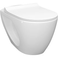 Унитаз Laparet Bianca подвесной с сиденьем Микролифт — фото 1, Подвесные унитазы