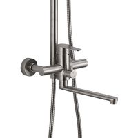 Товар: Душевая система Haiba HB24801 Нержавеющая сталь - фото 3 Душевая система Haiba HB24801 Нержавеющая сталь — фото 3, Душевые стойки