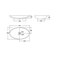 Товар: Раковина-чаша Point Артемида 51 PN43151WB Белая - фото 3 Раковина-чаша Point Артемида 51 PN43151WB Белая — фото 3, Раковины