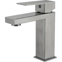 Смеситель для раковины Haiba HB10803-2 Нержавеющая сталь — фото 1, Смесители для раковины