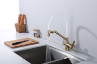 Смеситель для кухни Raglo R80.62.03 Золото матовое Белый — фото 2, Смесители для кухни