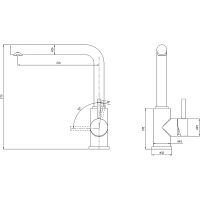 Смеситель для кухни Milacio Ultra MCU.555.BG Бежевый — фото 3, Смесители для кухни