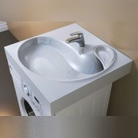 Раковина Maretti Alessia 60 AS13SM73-844 на стиральную машину Белая — фото 3, Раковины на стиральную машину