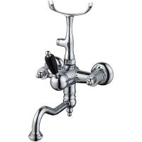 Смеситель для ванны Caprigo Adria-Uno Black Edition 02B-511-crm Хром — фото 1, Смеситель для ванны