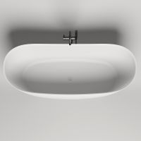 Ванна из искусственного камня Salini Noemi 185х81 101811G Белая глянцевая — фото 2, Ванны из искусственного камня