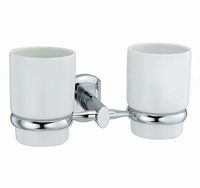 Аксесс Oder K-3028DC Подстаканник двойной (блистер),КЕРАМИКА, хром, WasserKRAFT — фото 1, Комплектующие для туалета