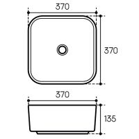 Раковина-чаша Aqueduto Espiral 37 ESP0320 Белая матовая — фото 2, Раковины