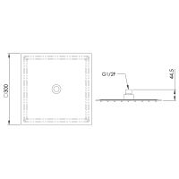 Товар: Верхний душ Remer 357UFS30NOX Черный матовый - фото 2 Верхний душ Remer 357UFS30NOX Черный матовый — фото 2, Верхние души