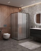 Душевой уголок CEZARES MOLVENO-AH-21-90+20-P-GM — фото 1, Прямоугольные душевые уголки