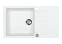 Мойка для кухни ALVEUS GRANITAL CADIT 40 ARCTIC - G11 860 X 500 1X в комплекте с сифоном 1132823, — фото 1, Кухонные мойки