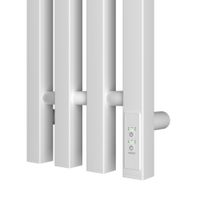 Полотенцесушитель электрический Point Гермес PN13832W П3 180x1200 диммер справа, белый — фото 4, Электрические полотенцесушители