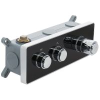 Товар: Душевая система ALMAes Olef TVZ-0898 с термостатом Черная матовая - фото 8 Душевая система ALMAes Olef TVZ-0898 с термостатом Черная матовая — фото 8, Душевые системы