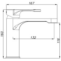 Смеситель для раковины Azario Viano AZ-15834521 Хром — фото 2, Смесители для раковины