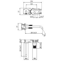 Смеситель для раковины Gattoni MD MD150/22C0 Хром — фото 2, Смесители для раковины