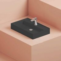 Раковина Artceram Scalino 75 SCL008 17 00 Черная матовая — фото 3, Раковины