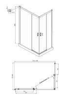 Товар: Душевой уголок Ambassador Queen 120х80 11011205LBlack профиль Черный стекло прозрачное - фото 7 Душевой уголок Ambassador Queen 120х80 11011205LBlack профиль Черный стекло прозрачное — фото 7, Душевые уголки