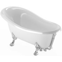 Ванна из искусственного камня Veragio Gialetta 170x80 26931 ножки Хром — фото 1, Ванны из искусственного камня