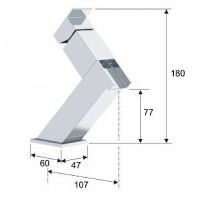 Смеситель для раковины Remer Flash Хром арт-ZC11 — фото 2, Смесители для раковины