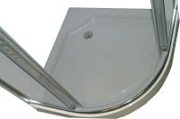 Товар: Душевой уголок Parly 90x90 Z9111 профиль Хром стекло прозрачное с рисунком - фото 6 Душевой уголок Parly 90x90 Z9111 профиль Хром стекло прозрачное с рисунком — фото 6, Душевые уголки четверть круга