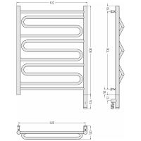 Товар: Электрический полотенцесушитель Сунержа Элегия 3.0 800x600 R 15-5819-8060 Темный титан муар - фото 2 Электрический полотенцесушитель Сунержа Элегия 3.0 800x600 R 15-5819-8060 Темный титан муар — фото 2, Электрические полотенцесушители
