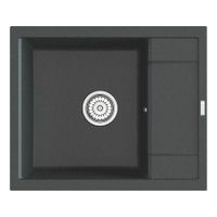 Мойка кухонная Point Римо 60 PN3010GR, графит — фото 1, Кухонные мойки