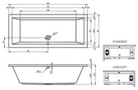 Товар: Акриловая ванна Riho Lusso 190x80 B015001005 (BA5900500000000) без гидромассажа - фото 5 Акриловая ванна Riho Lusso 190x80 B015001005 (BA5900500000000) без гидромассажа — фото 5, Ванны