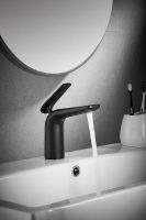 Товар: Смеситель для раковины Rose R39H R3901H Черный матовый - фото 2 Смеситель для раковины Rose R39H R3901H Черный матовый — фото 2, Смесители для раковины