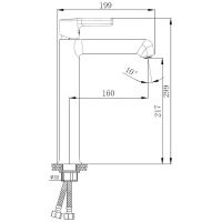 Смеситель для раковины Haiba HB11814 Хром — фото 2, Смесители для раковины