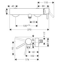 Товар: Смеситель для душа Axor Starck 10611000 Хром - фото 4 Смеситель для душа Axor Starck 10611000 Хром — фото 4, Смеситель для душа