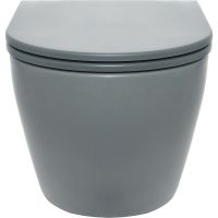 Товар: Унитаз AQUAme AQM2002MGR подвесной Серый с сиденьем Микролифт - фото 5 Унитаз AQUAme AQM2002MGR подвесной Серый с сиденьем Микролифт — фото 5, Унитазы