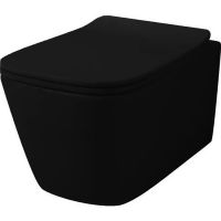Унитаз Artceram A16 ASV003 17 00 подвесной Черный матовый без сиденья — фото 1, Подвесные унитазы