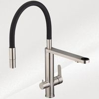 Смеситель для кухни Swedbe Selene Plus 8440 Нержавеющая сталь Черный — фото 12, Смесители для кухни