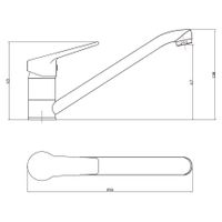Товар: Смеситель "Murano" д/кухни, изл.200мм, арт.MR 05 - фото 2 Смеситель "Murano" д/кухни, изл.200мм, арт.MR 05 — фото 2, Смесители для кухни