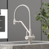 Товар: Смеситель для кухни Sancos Dora SC4003MW Белый матовый Белый - фото 2 Смеситель для кухни Sancos Dora SC4003MW Белый матовый Белый — фото 2, Смесители для кухни