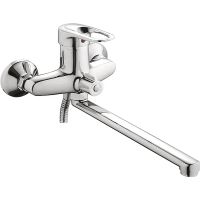 Смеситель для ванны Ledeme H28 2228-BL универсальный Хром — фото 1, Смеситель для ванны