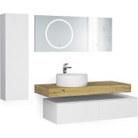 Товар: Столешница под раковину Jorno Modulare 140 Mdlr.06.140/W/JR Беленая - фото 5 Столешница под раковину Jorno Modulare 140 Mdlr.06.140/W/JR Беленая — фото 5, Столешницы под раковину