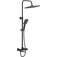 Товар: Душевая система Belz B672-7 B24672-7 Черная матовая - фото 1 Душевая система Belz B672-7 B24672-7 Черная матовая — фото 1, Душевые стойки