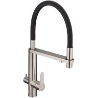 Смеситель для кухни Swedbe Selene Plus 8440 Нержавеющая сталь Черный — фото 16, Смесители для кухни