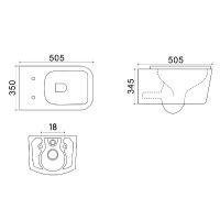 Товар: Унитаз Azario Nova AZ2216 подвесной Белый с сиденьем Микролифт - фото 2 Унитаз Azario Nova AZ2216 подвесной Белый с сиденьем Микролифт — фото 2, Подвесные унитазы
