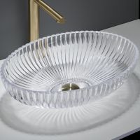 Раковина-чаша CeramaLux 51 GL49 Прозрачная — фото 1, Раковины