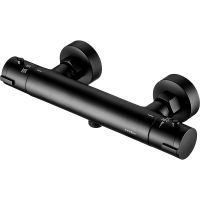 Смеситель для душа Swedbe Mercury 9025B с термостатом Черный матовый — фото 1, Смеситель для душа