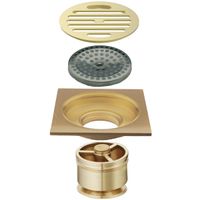 Трап для душа Veragio Canyon VR.CAN-2010.BR с решеткой Бронза — фото 2, Трапы для душа