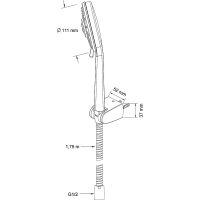 Душевой гарнитур Swedbe Calypso 5094 Хром — фото 7, Душевые гарнитуры