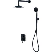 Душевая система Milacio Vitoria MC.105.BBR Черная бронза — фото 1, Встраиваемые душевые комплекты