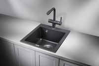 Товар: Granula-4201, ТУРМАЛИН, кухонная мойка, кварц - фото 2 Granula-4201, ТУРМАЛИН, кухонная мойка, кварц — фото 2, Кухонные мойки