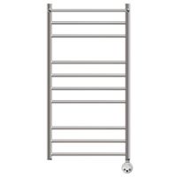 Полотенцесушитель электрический Point Аврора PN10150PE П9 500x1000 с полкой левый/правый, хром — фото 1, Электрические полотенцесушители