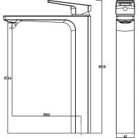 Товар: Смеситель для раковины Swedbe Kronos 2015B Черный матовый - фото 4 Смеситель для раковины Swedbe Kronos 2015B Черный матовый — фото 4, Смесители для раковины