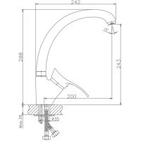 Товар: Смеситель для кухни Haiba HB4101-1 Хром - фото 2 Смеситель для кухни Haiba HB4101-1 Хром — фото 2, Смесители для кухни