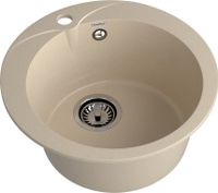 GRANFEST Мойка RONDO 480 1-чаша D-475мм кашемир арт.GF- — фото 1, Кухонные мойки