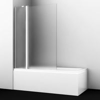 Berkel 48P02-110L Matt glass Fixed Стеклянная шторка на ванну — фото 3, Шторки для ванной распашные